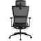 Lorell High Back Mesh Chair w/ Headrest 81998 - alternate 5